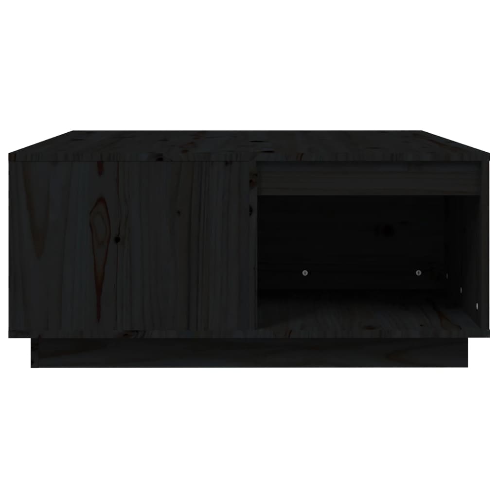Salontafel 80x81x36,5 cm massief grenenhout zwart is nu te koop bij PeponiXL, paradijselijk wonen!