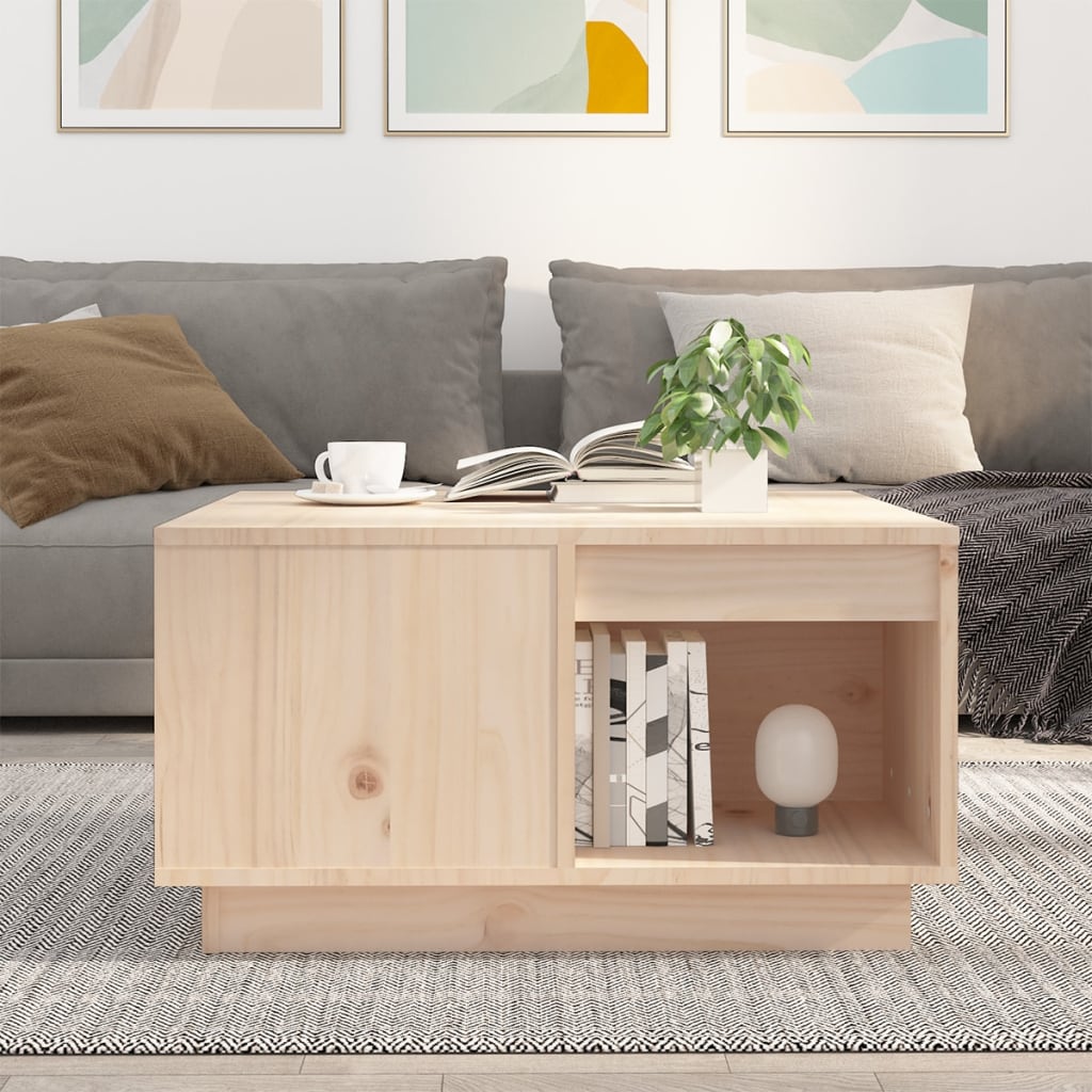 Salontafel 60x61x32,5 cm massief grenenhout is nu te koop bij PeponiXL, paradijselijk wonen!