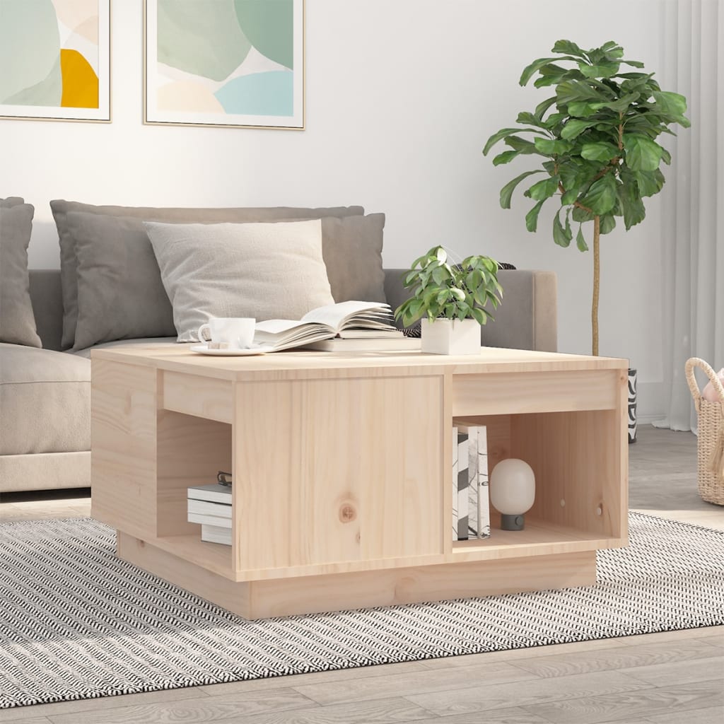 Salontafel 60x61x32,5 cm massief grenenhout is nu te koop bij PeponiXL, paradijselijk wonen!