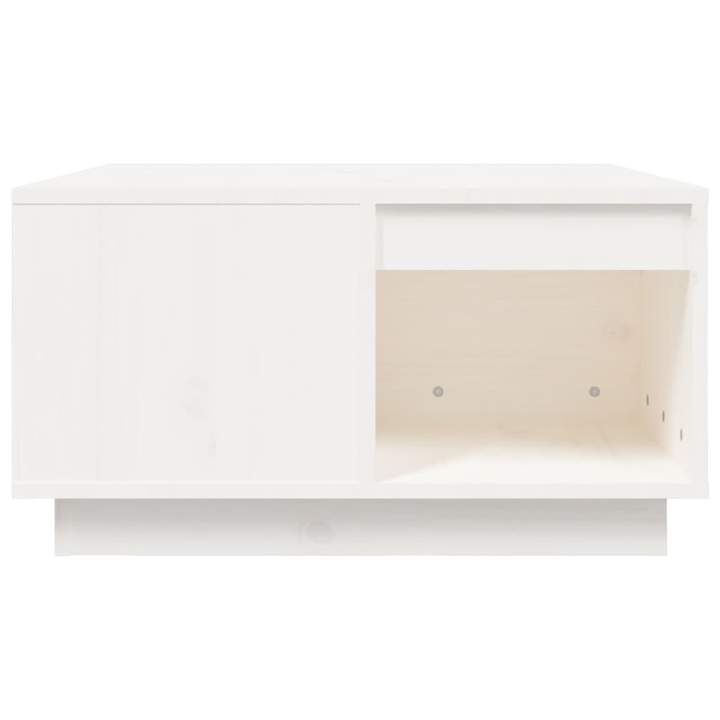 Salontafel 60x61x32,5 cm massief grenenhout wit is nu te koop bij PeponiXL, paradijselijk wonen!