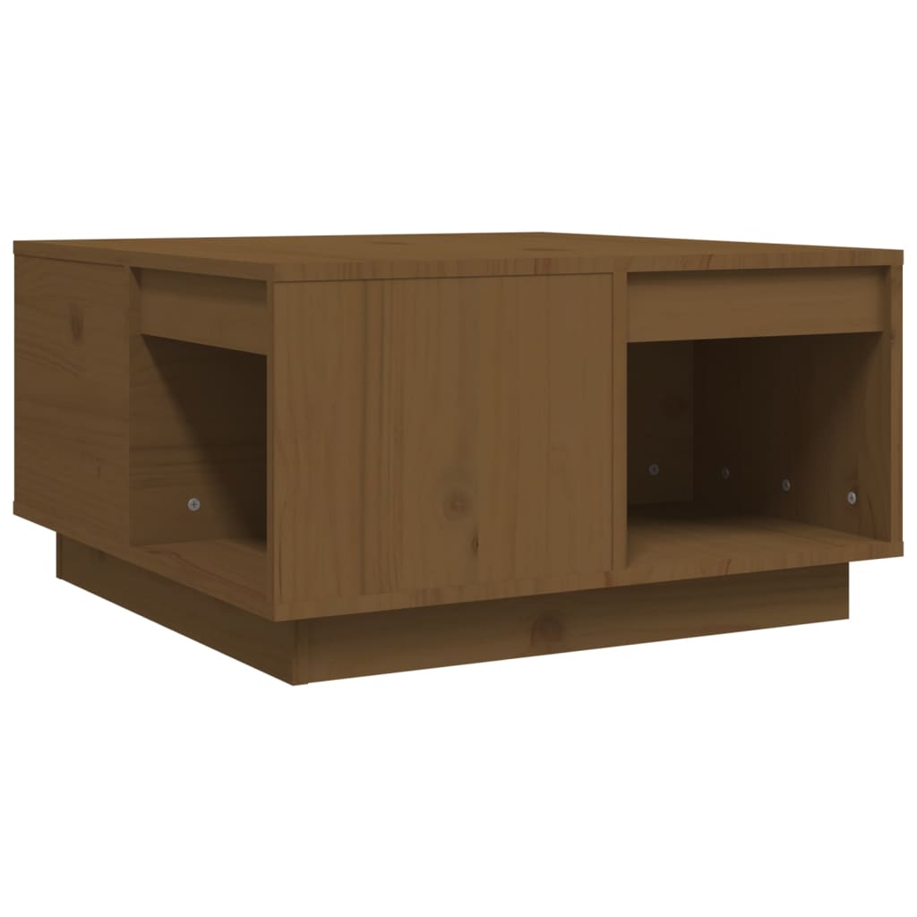 Salontafel 60x61x32,5 cm massief grenenhout honingbruin is nu te koop bij PeponiXL, paradijselijk wonen!