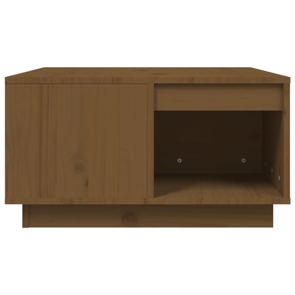 Salontafel 60x61x32,5 cm massief grenenhout honingbruin is nu te koop bij PeponiXL, paradijselijk wonen!