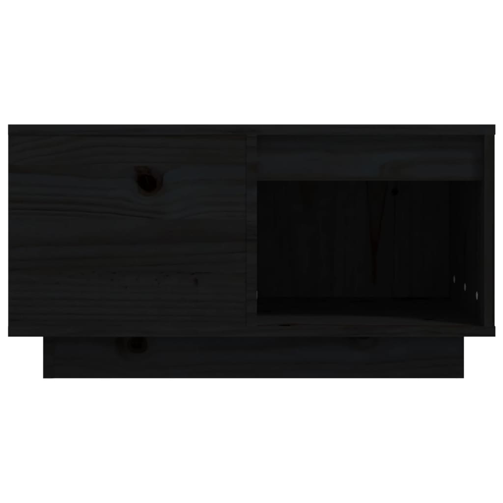 Salontafel 60x61x32,5 cm massief grenenhout zwart is nu te koop bij PeponiXL, paradijselijk wonen!