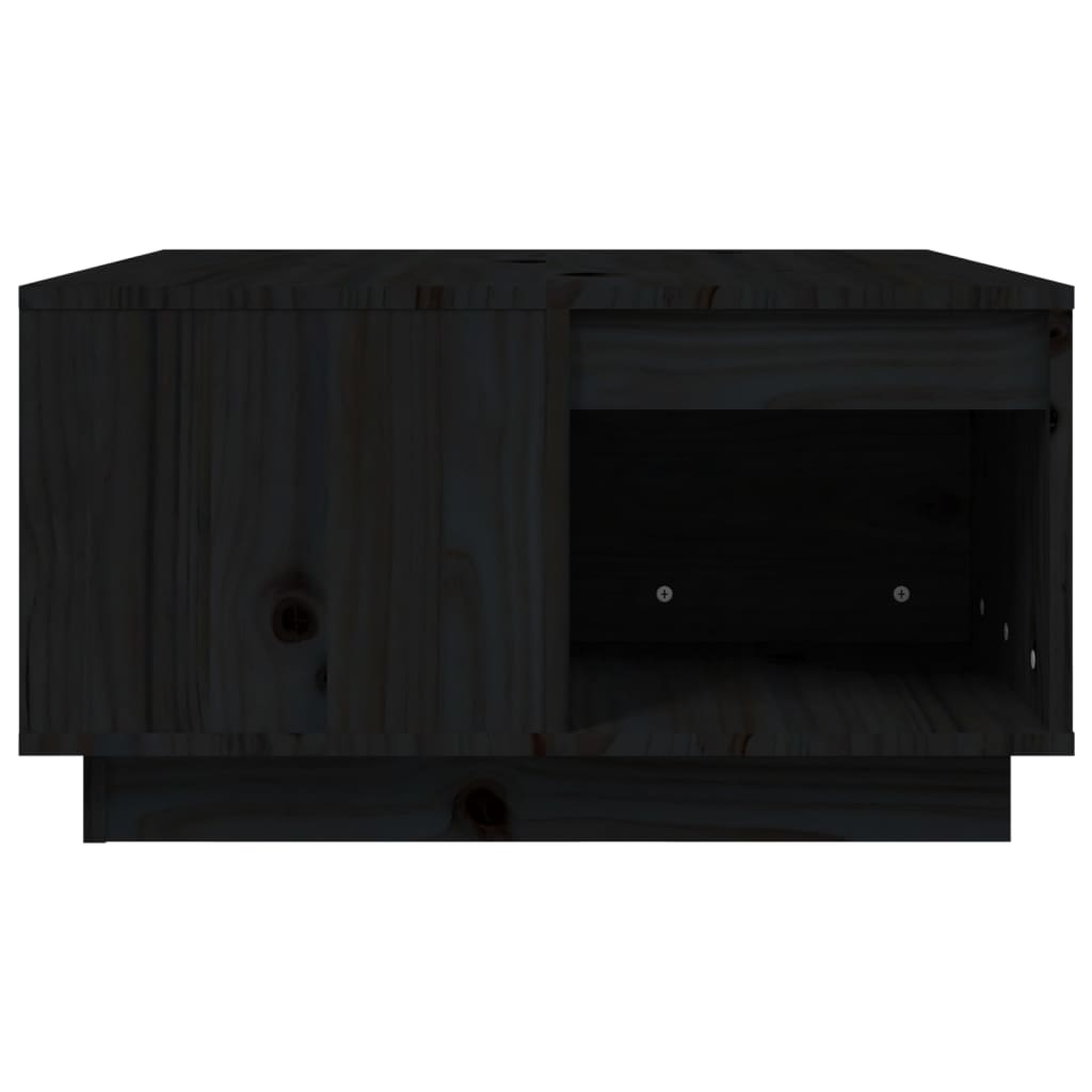 Salontafel 60x61x32,5 cm massief grenenhout zwart is nu te koop bij PeponiXL, paradijselijk wonen!