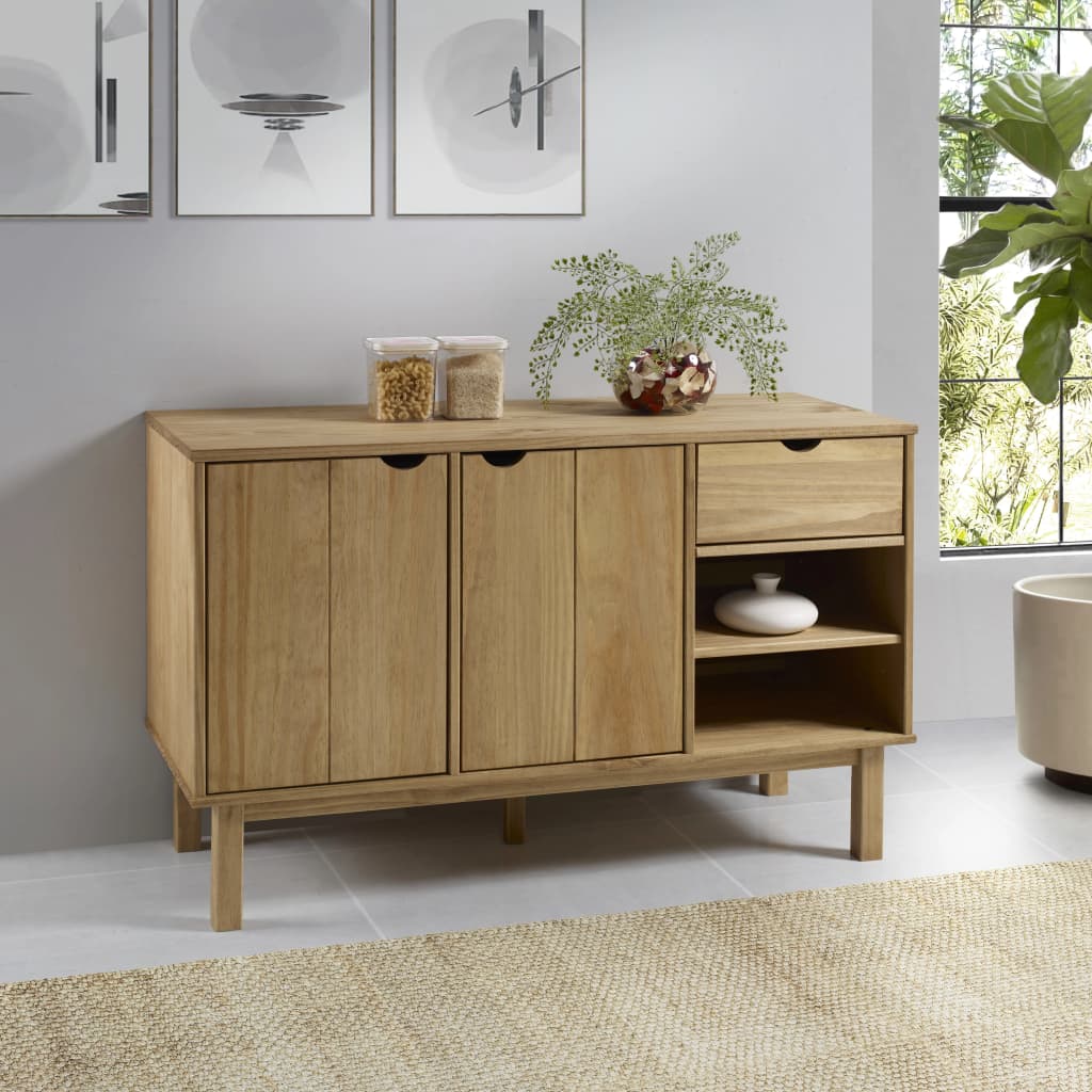Dressoir OTTA 114x43x73,5 cm massief grenenhout is nu te koop bij PeponiXL, paradijselijk wonen!