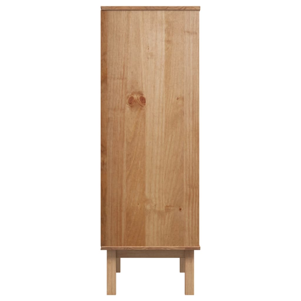 Hoge kast OTTA 85x43x125 cm massief grenenhout is nu te koop bij PeponiXL, paradijselijk wonen!