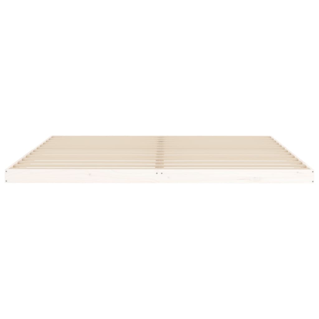 Bedframe massief grenenhout wit 200x200 cm is nu te koop bij PeponiXL, paradijselijk wonen!