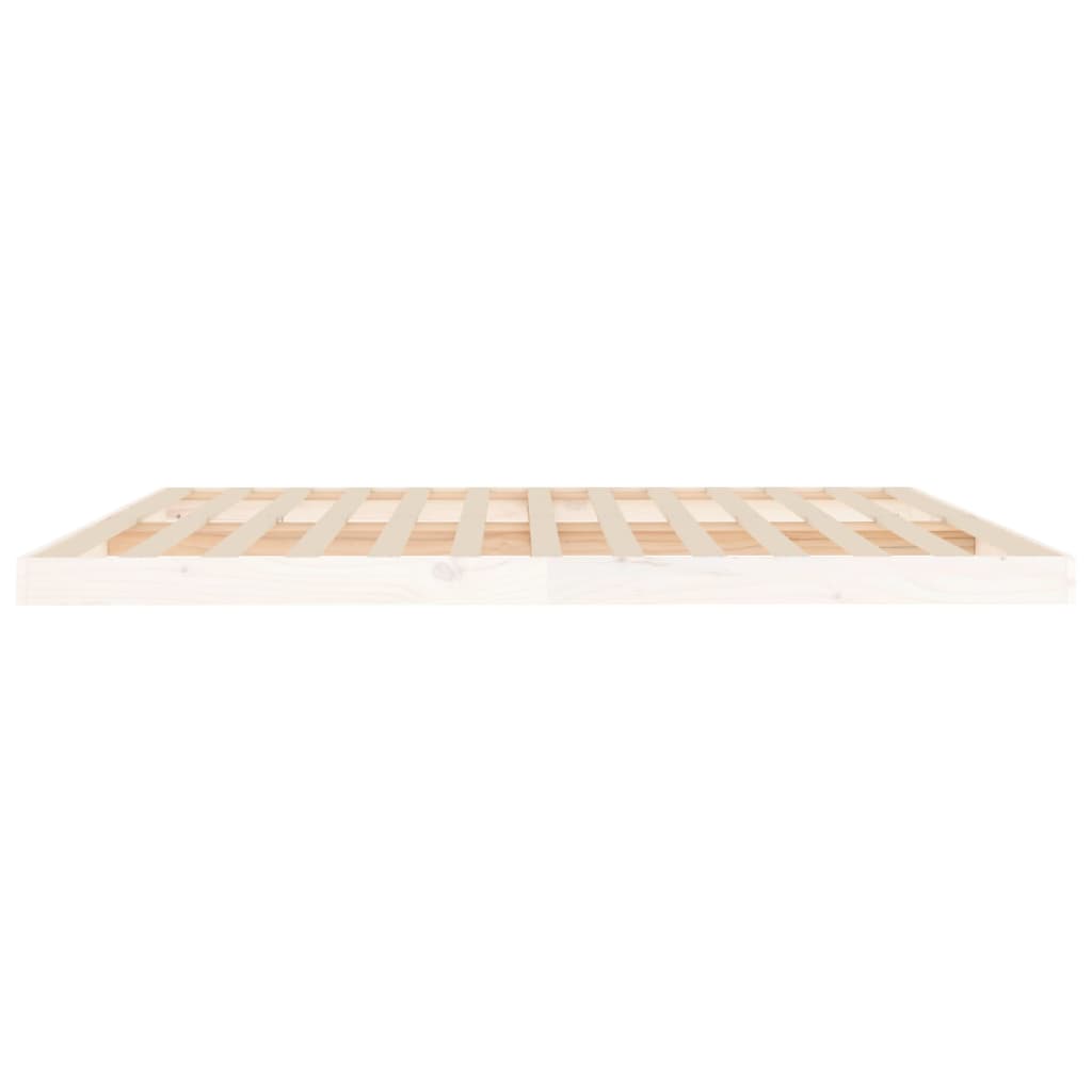 Bedframe massief grenenhout wit 200x200 cm is nu te koop bij PeponiXL, paradijselijk wonen!