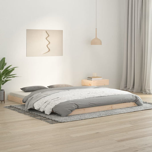 Bedframe massief grenenhout 150x200 cm is nu te koop bij PeponiXL, paradijselijk wonen!