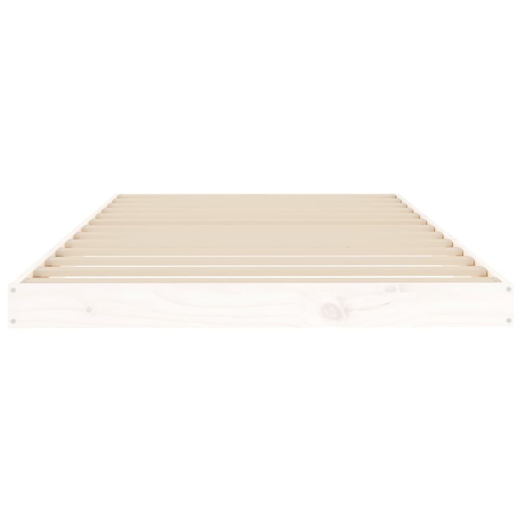 Bedframe massief grenenhout wit 100x200 cm is nu te koop bij PeponiXL, paradijselijk wonen!