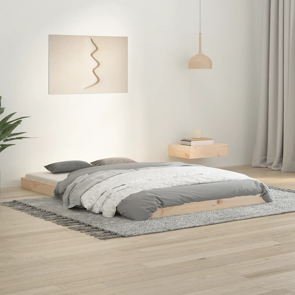 Bedframe massief grenenhout 120x190 cm is nu te koop bij PeponiXL, paradijselijk wonen!