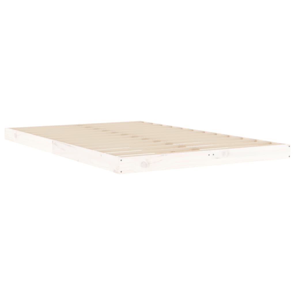 Bedframe massief grenenhout wit 120x190 cm is nu te koop bij PeponiXL, paradijselijk wonen!