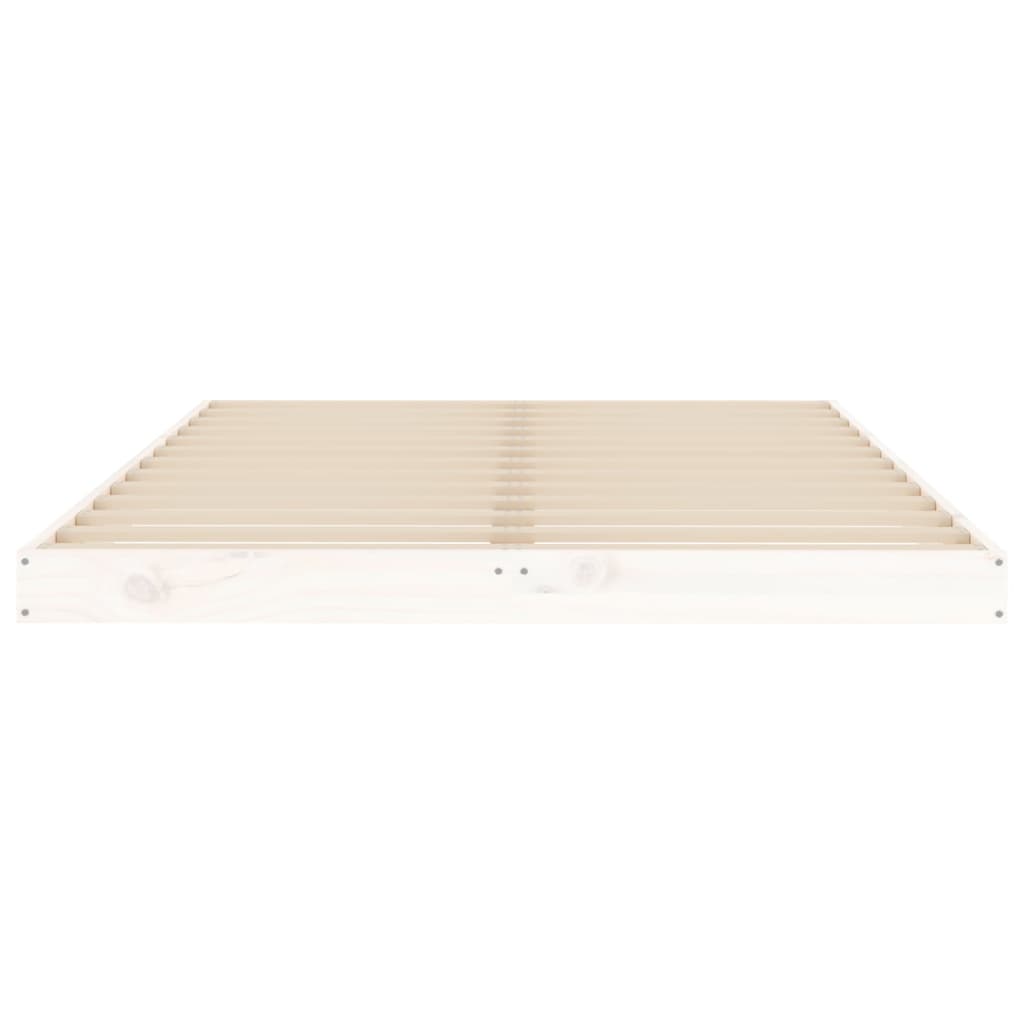 Bedframe massief grenenhout wit 120x190 cm is nu te koop bij PeponiXL, paradijselijk wonen!