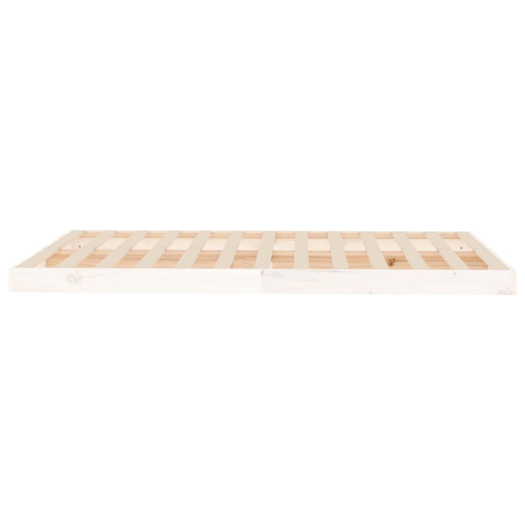 Bedframe massief grenenhout wit 120x190 cm is nu te koop bij PeponiXL, paradijselijk wonen!