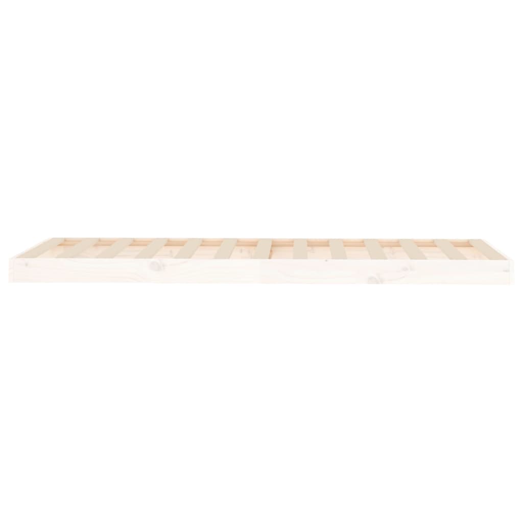Bedframe massief grenenhout wit 75x190 cm is nu te koop bij PeponiXL, paradijselijk wonen!