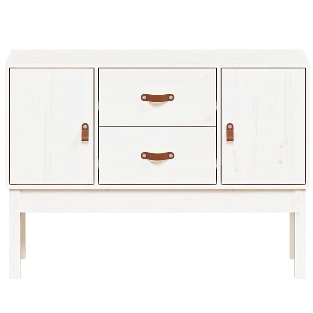 Dressoir 110x40x78 cm massief grenenhout wit is nu te koop bij PeponiXL, paradijselijk wonen!