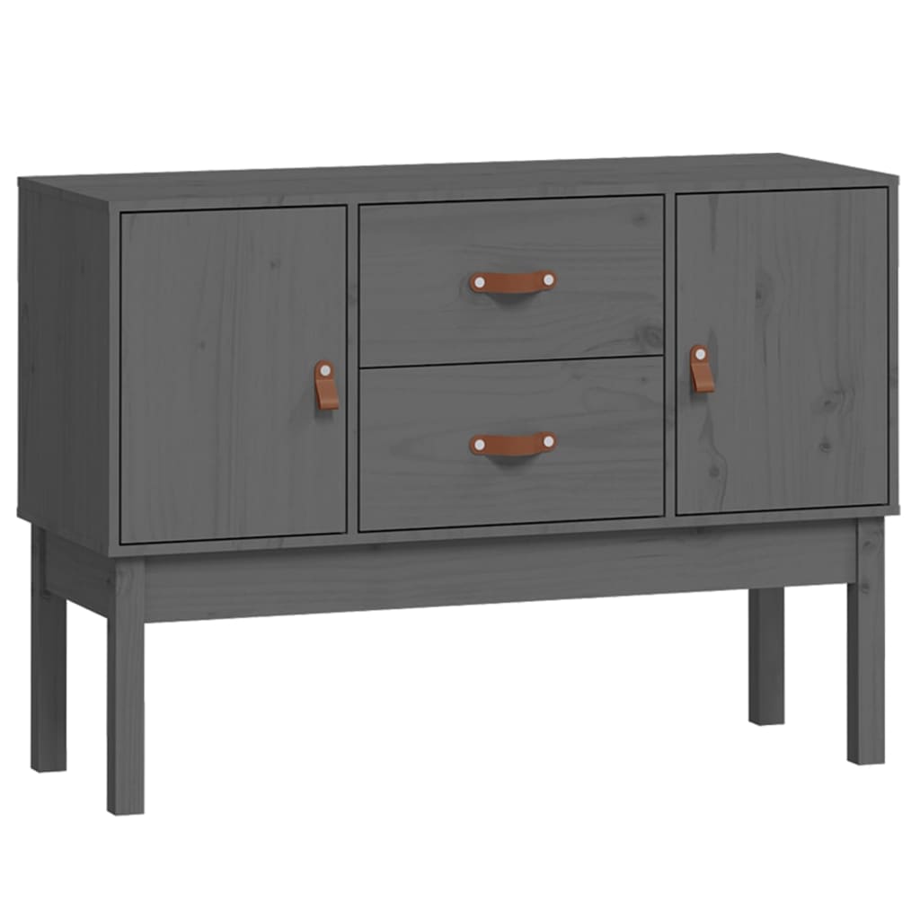 Dressoir 110x40x78 cm massief grenenhout grijs is nu te koop bij PeponiXL, paradijselijk wonen!
