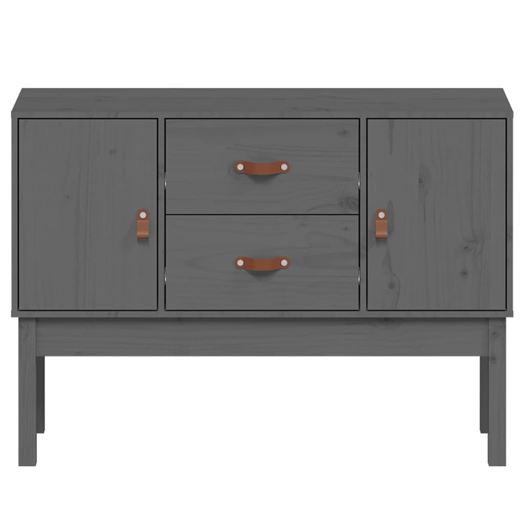 Dressoir 110x40x78 cm massief grenenhout grijs is nu te koop bij PeponiXL, paradijselijk wonen!