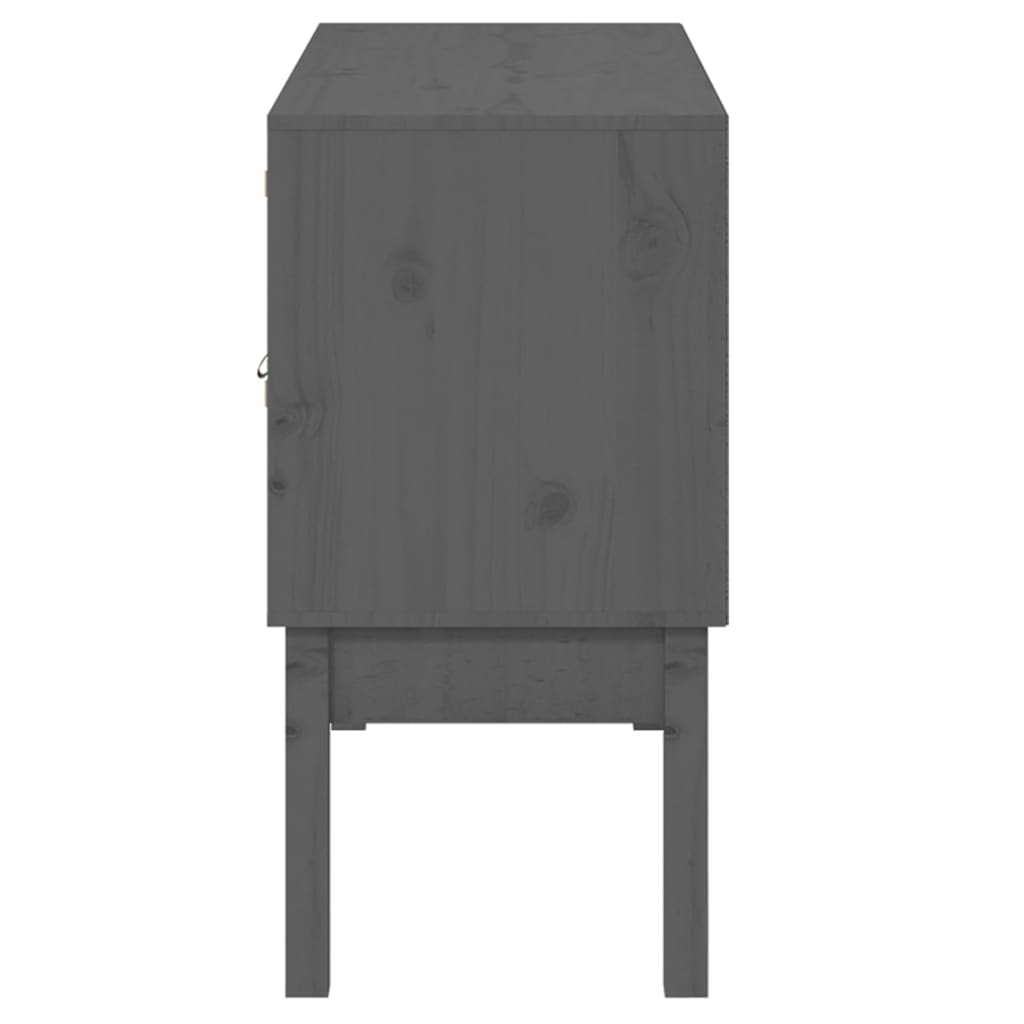Dressoir 110x40x78 cm massief grenenhout grijs is nu te koop bij PeponiXL, paradijselijk wonen!