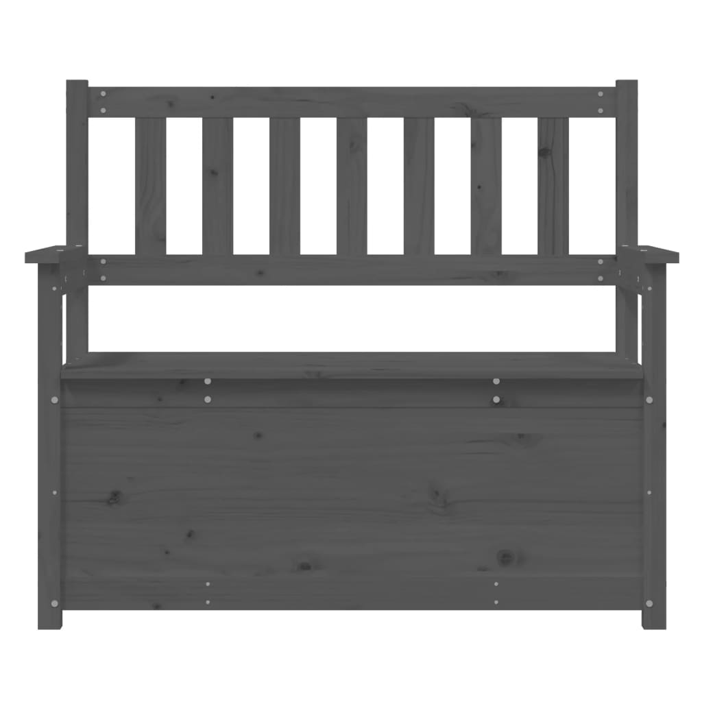 Bankje 112,5x51,5x96,5 cm massief grenenhout grijs is nu te koop bij PeponiXL, paradijselijk wonen!