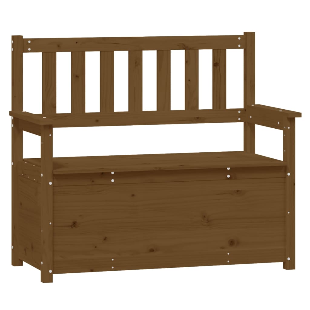 Bankje 112,5x51,5x96,5 cm massief grenenhout honingbruin is nu te koop bij PeponiXL, paradijselijk wonen!