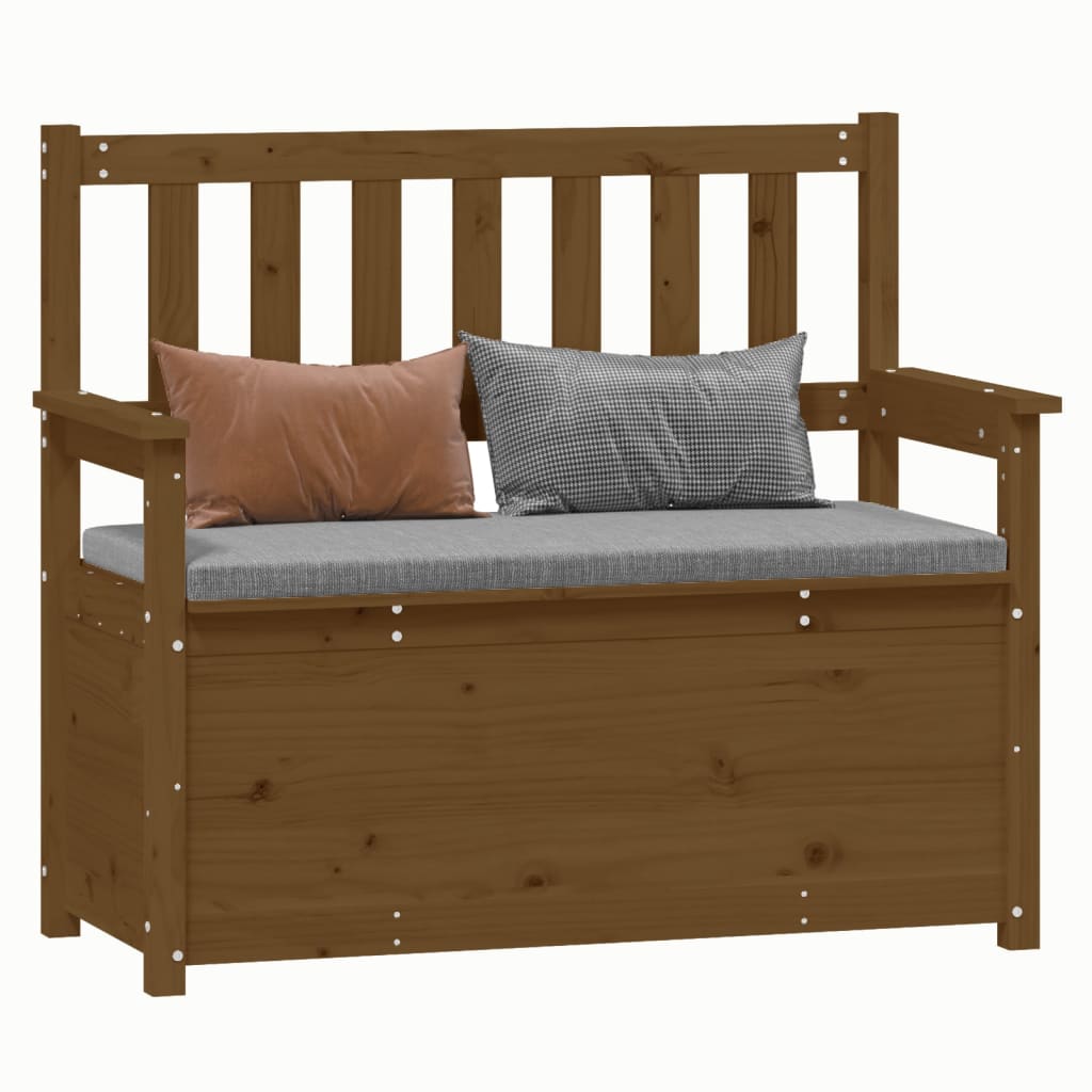 Bankje 112,5x51,5x96,5 cm massief grenenhout honingbruin is nu te koop bij PeponiXL, paradijselijk wonen!