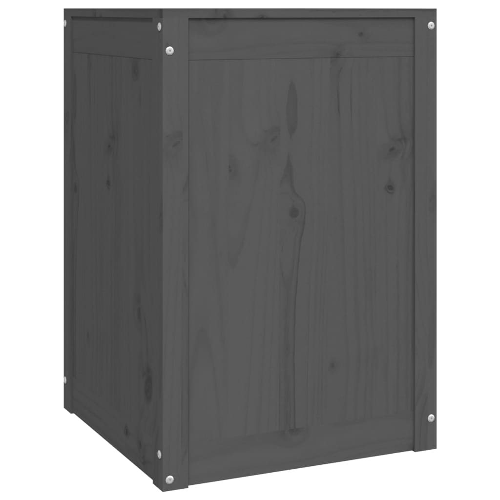 Wasmand 44x44x66 cm massief grenenhout grijs is nu te koop bij PeponiXL, paradijselijk wonen!