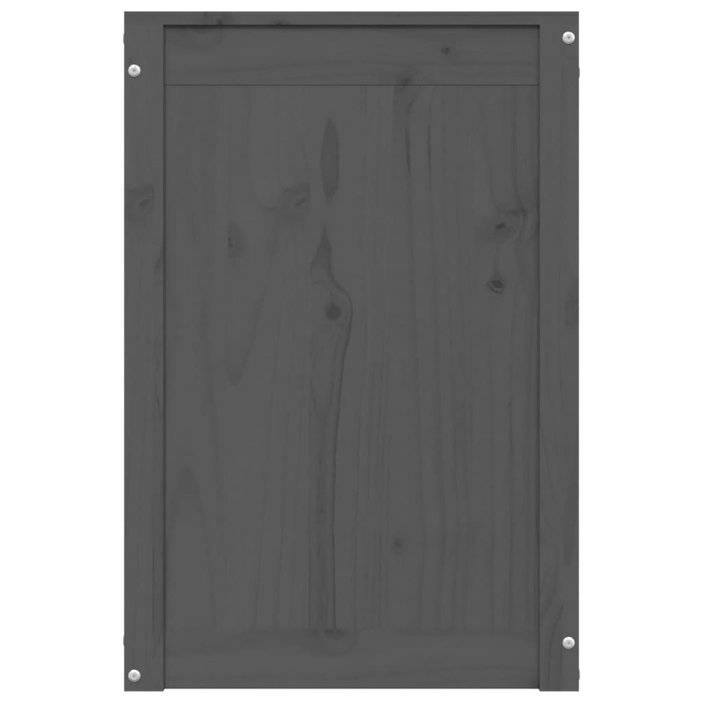 Wasmand 44x44x66 cm massief grenenhout grijs is nu te koop bij PeponiXL, paradijselijk wonen!