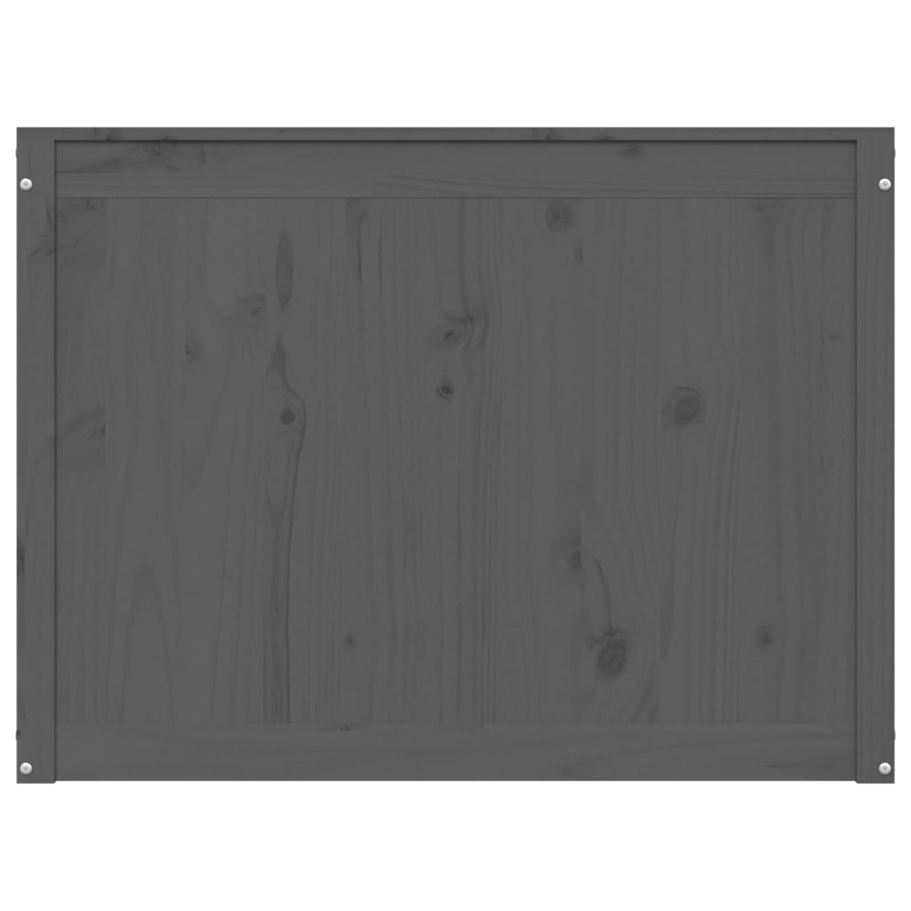 Wasmand 88,5x44x66 cm massief grenenhout grijs is nu te koop bij PeponiXL, paradijselijk wonen!