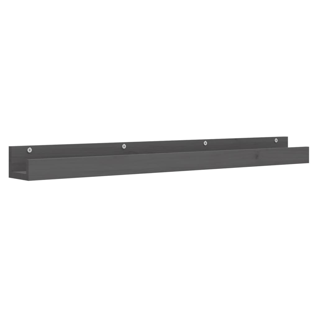 Wandschappen 2 st 110x12x9 cm massief grenenhout grijs is nu te koop bij PeponiXL, paradijselijk wonen!