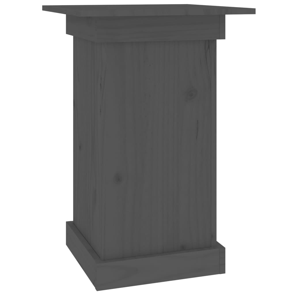 Bloemenstandaard 40x40x60 cm massief grenenhout grijs is nu te koop bij PeponiXL, paradijselijk wonen!