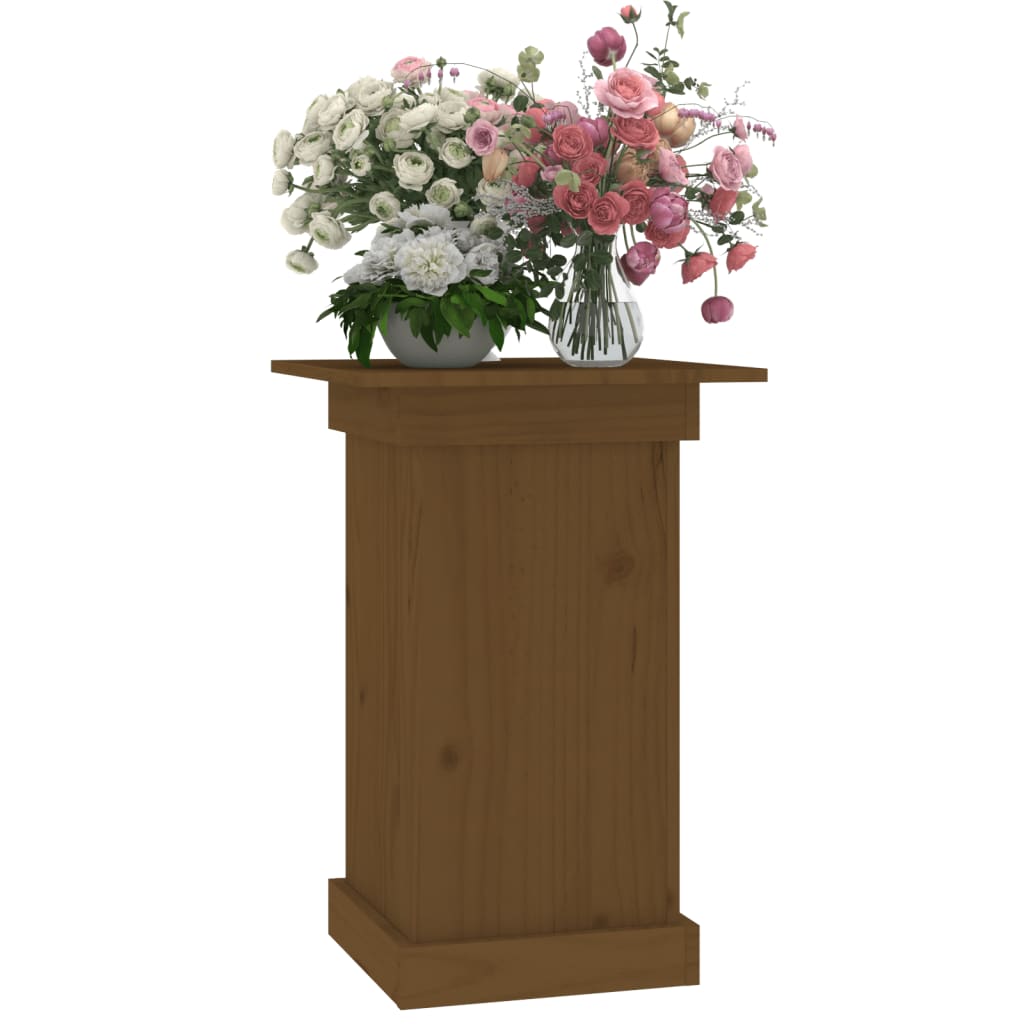 Bloemenstandaard 40x40x60 cm massief grenenhout honingbruin is nu te koop bij PeponiXL, paradijselijk wonen!