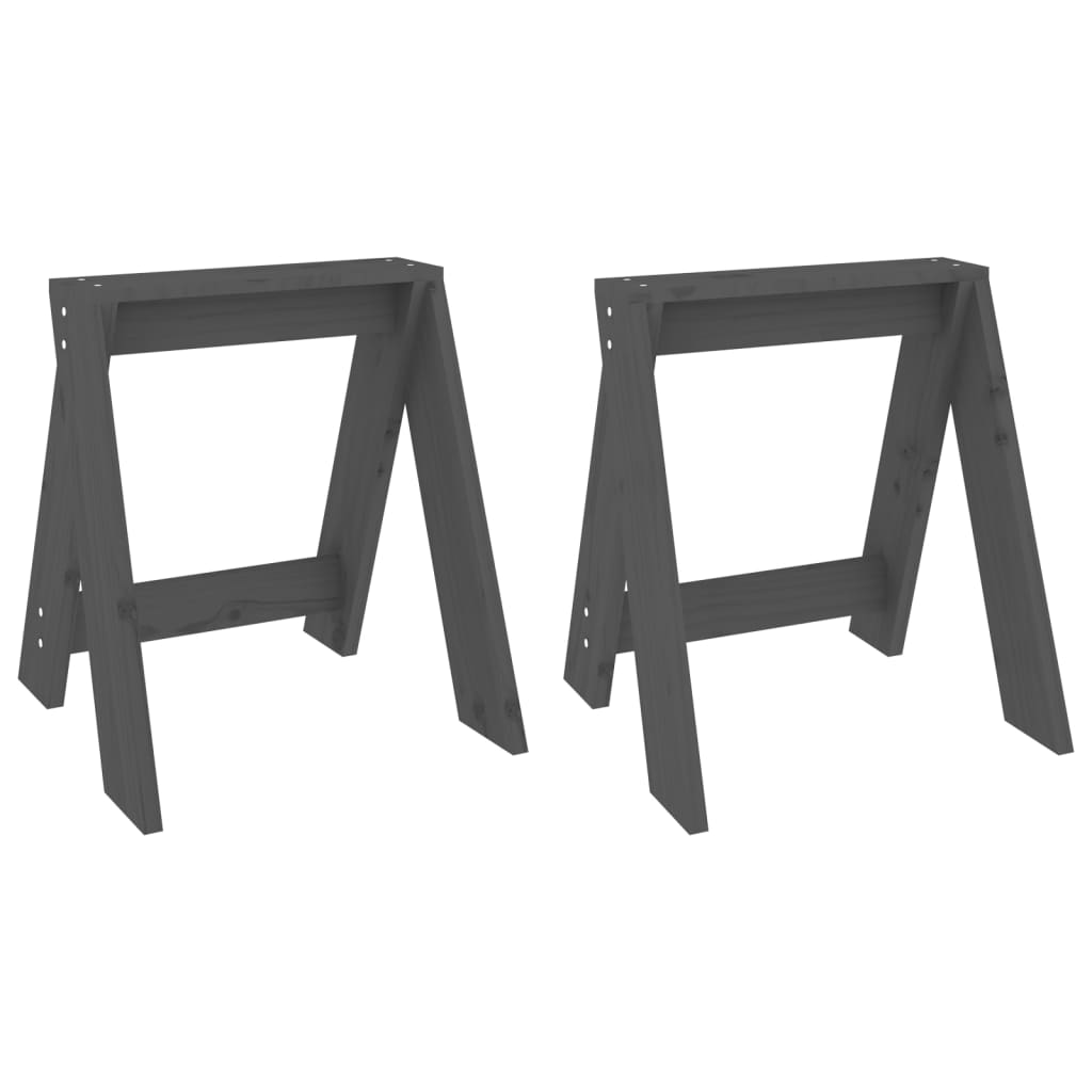 Krukken 2 st 40x40x45 cm massief grenenhout grijs is nu te koop bij PeponiXL, paradijselijk wonen!