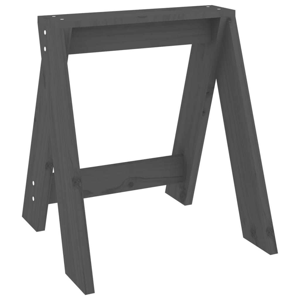 Krukken 2 st 40x40x45 cm massief grenenhout grijs is nu te koop bij PeponiXL, paradijselijk wonen!