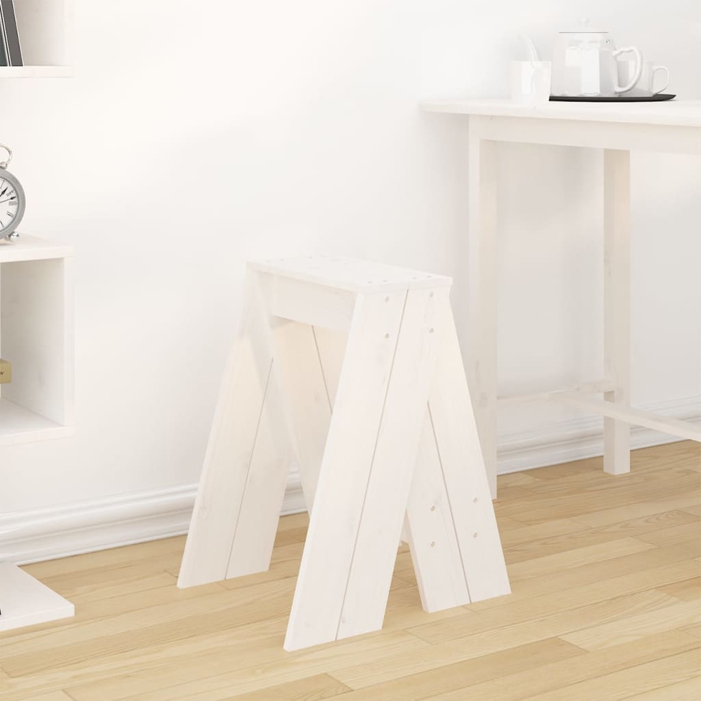 Krukken 2 st 40x40x60 cm massief grenenhout wit is nu te koop bij PeponiXL, paradijselijk wonen!