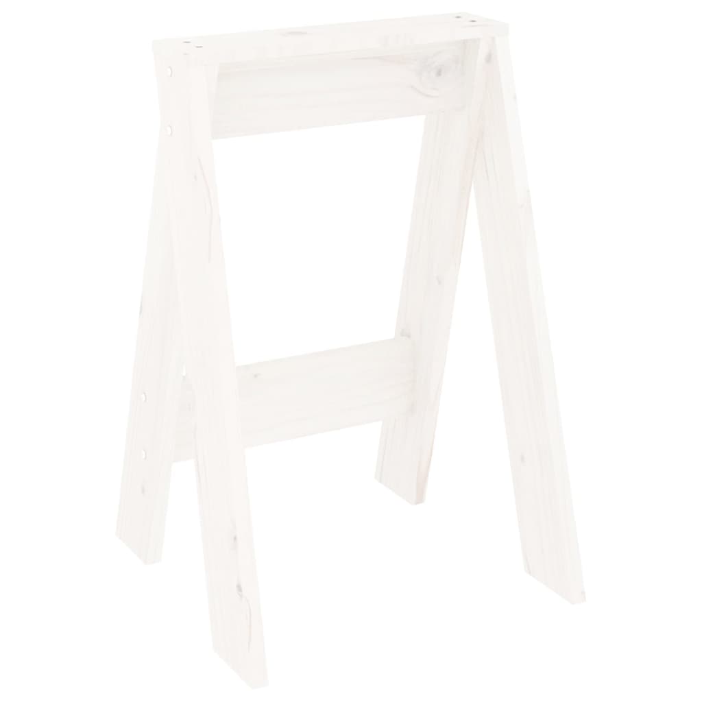 Krukken 2 st 40x40x60 cm massief grenenhout wit is nu te koop bij PeponiXL, paradijselijk wonen!