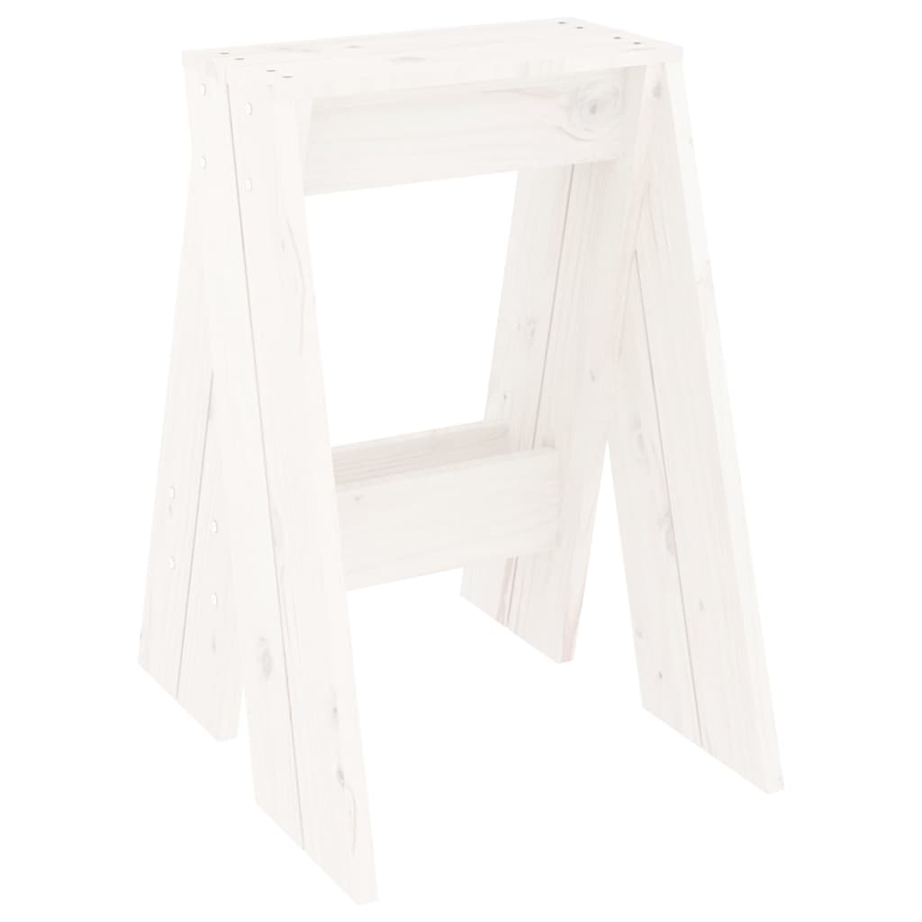 Krukken 2 st 40x40x60 cm massief grenenhout wit is nu te koop bij PeponiXL, paradijselijk wonen!