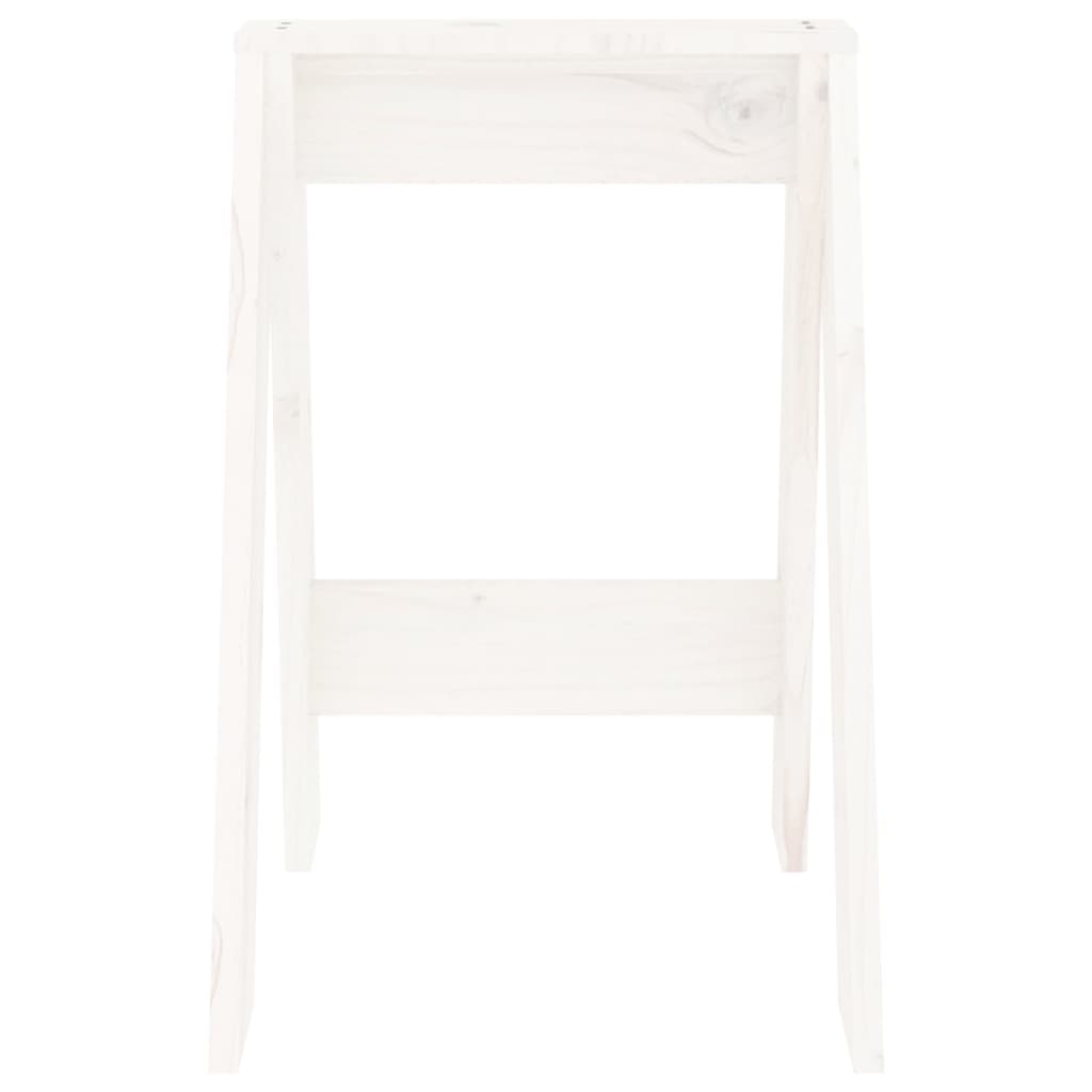 Krukken 2 st 40x40x60 cm massief grenenhout wit is nu te koop bij PeponiXL, paradijselijk wonen!