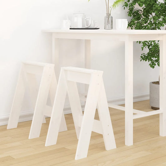 Krukken 2 st 40x40x60 cm massief grenenhout wit is nu te koop bij PeponiXL, paradijselijk wonen!