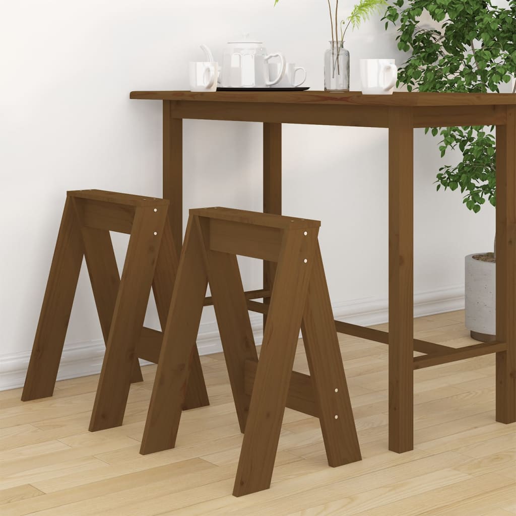 Krukken 2 st 40x40x60 cm massief grenenhout honingbruin is nu te koop bij PeponiXL, paradijselijk wonen!