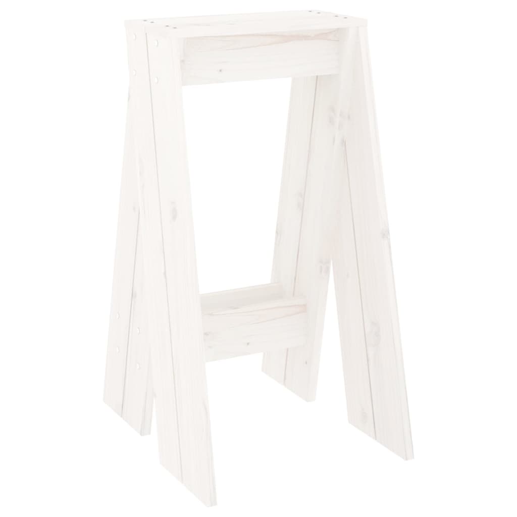 Krukken 2 st 40x40x75 cm massief grenenhout wit is nu te koop bij PeponiXL, paradijselijk wonen!