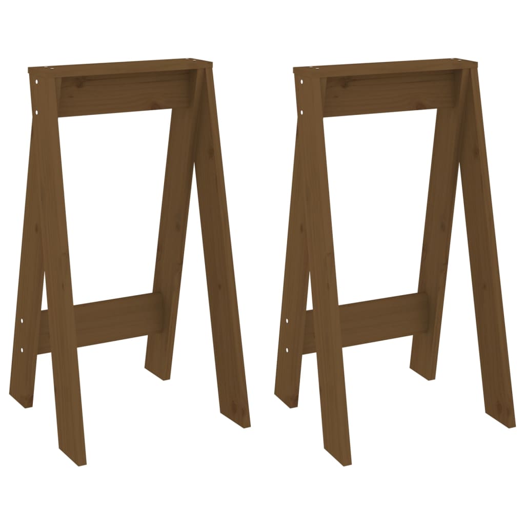 Krukken 2 st 40x40x75 cm massief grenenhout honingbruin is nu te koop bij PeponiXL, paradijselijk wonen!