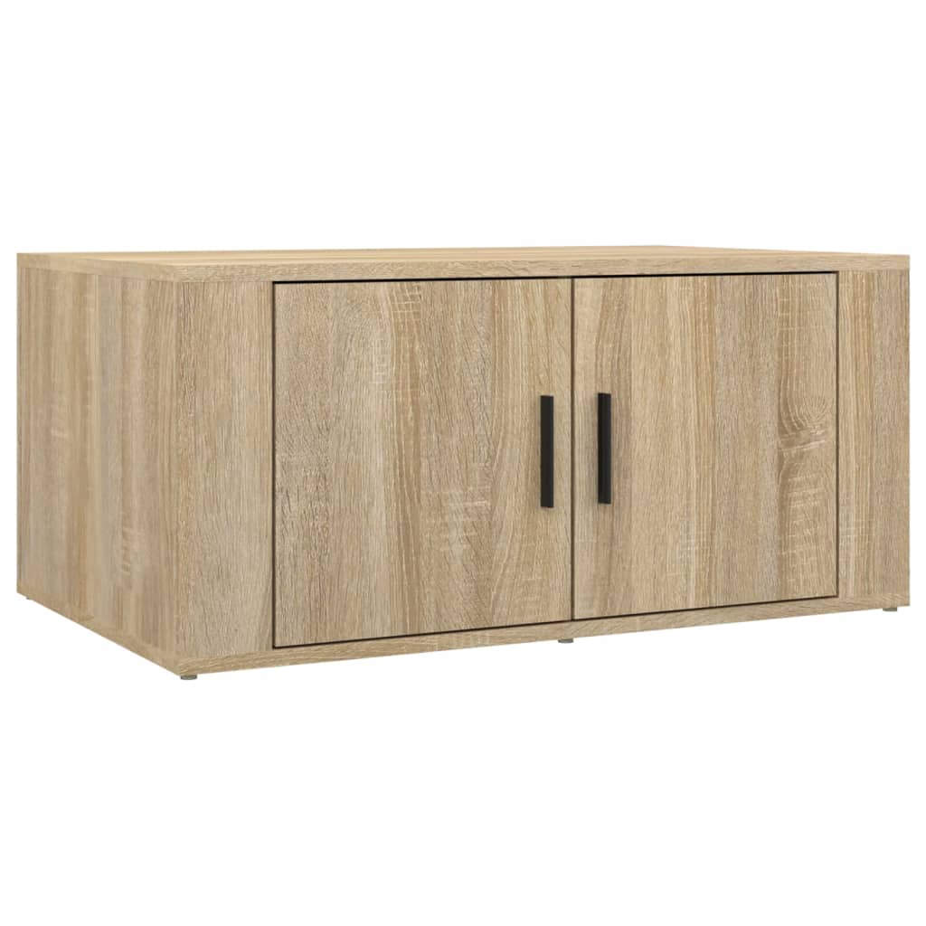 Salontafel 80x50x36 cm bewerkt hout sonoma eikenkleurig is nu te koop bij PeponiXL, paradijselijk wonen!