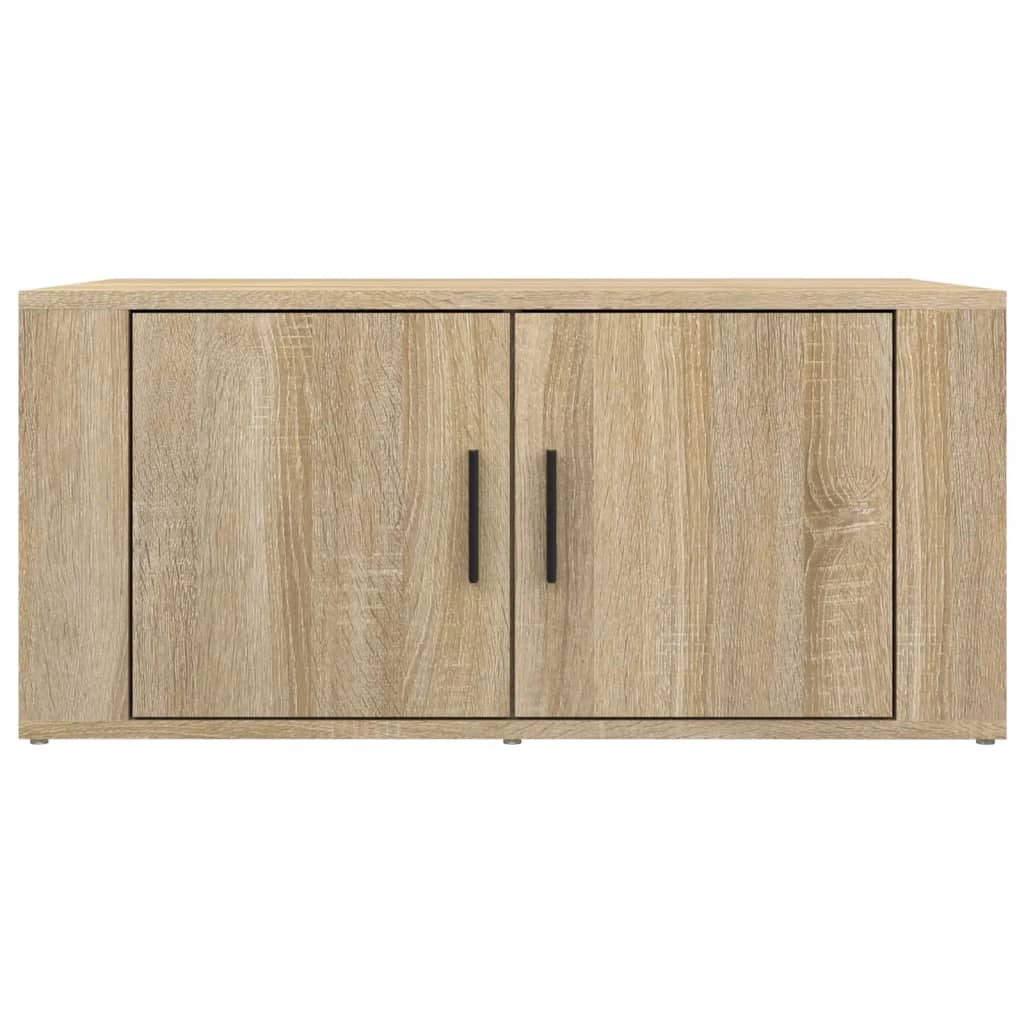 Salontafel 80x50x36 cm bewerkt hout sonoma eikenkleurig is nu te koop bij PeponiXL, paradijselijk wonen!