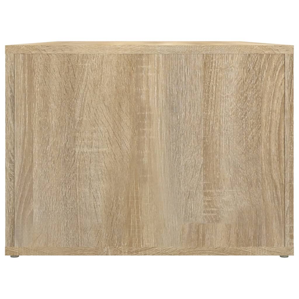 Salontafel 80x50x36 cm bewerkt hout sonoma eikenkleurig is nu te koop bij PeponiXL, paradijselijk wonen!