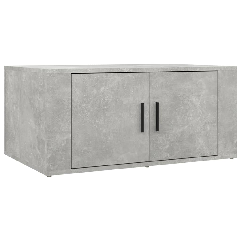 Salontafel 80x50x36 cm bewerkt hout betongrijs is nu te koop bij PeponiXL, paradijselijk wonen!