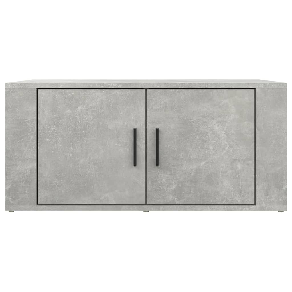 Salontafel 80x50x36 cm bewerkt hout betongrijs is nu te koop bij PeponiXL, paradijselijk wonen!