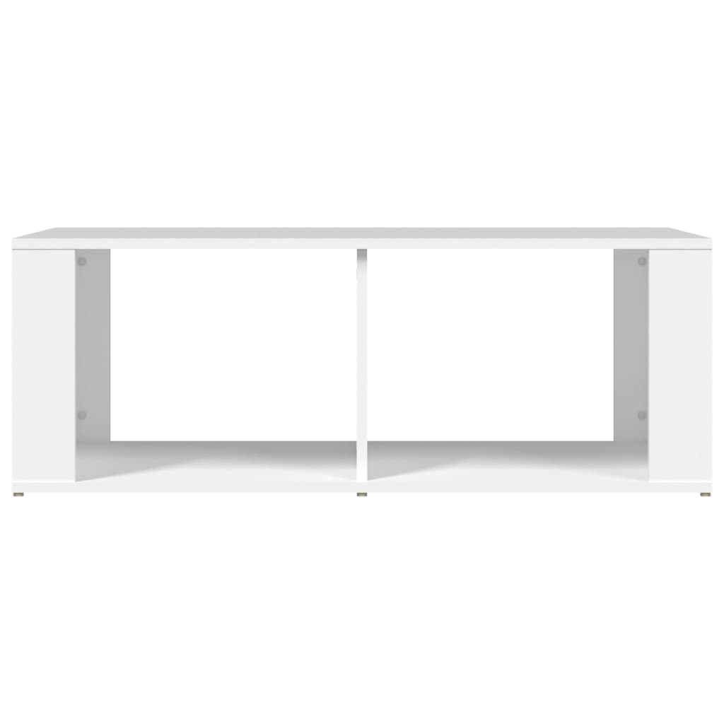 Salontafel 100x50x36 cm bewerkt hout wit is nu te koop bij PeponiXL, paradijselijk wonen!