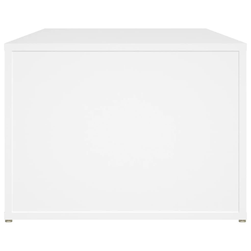 Salontafel 100x50x36 cm bewerkt hout wit is nu te koop bij PeponiXL, paradijselijk wonen!