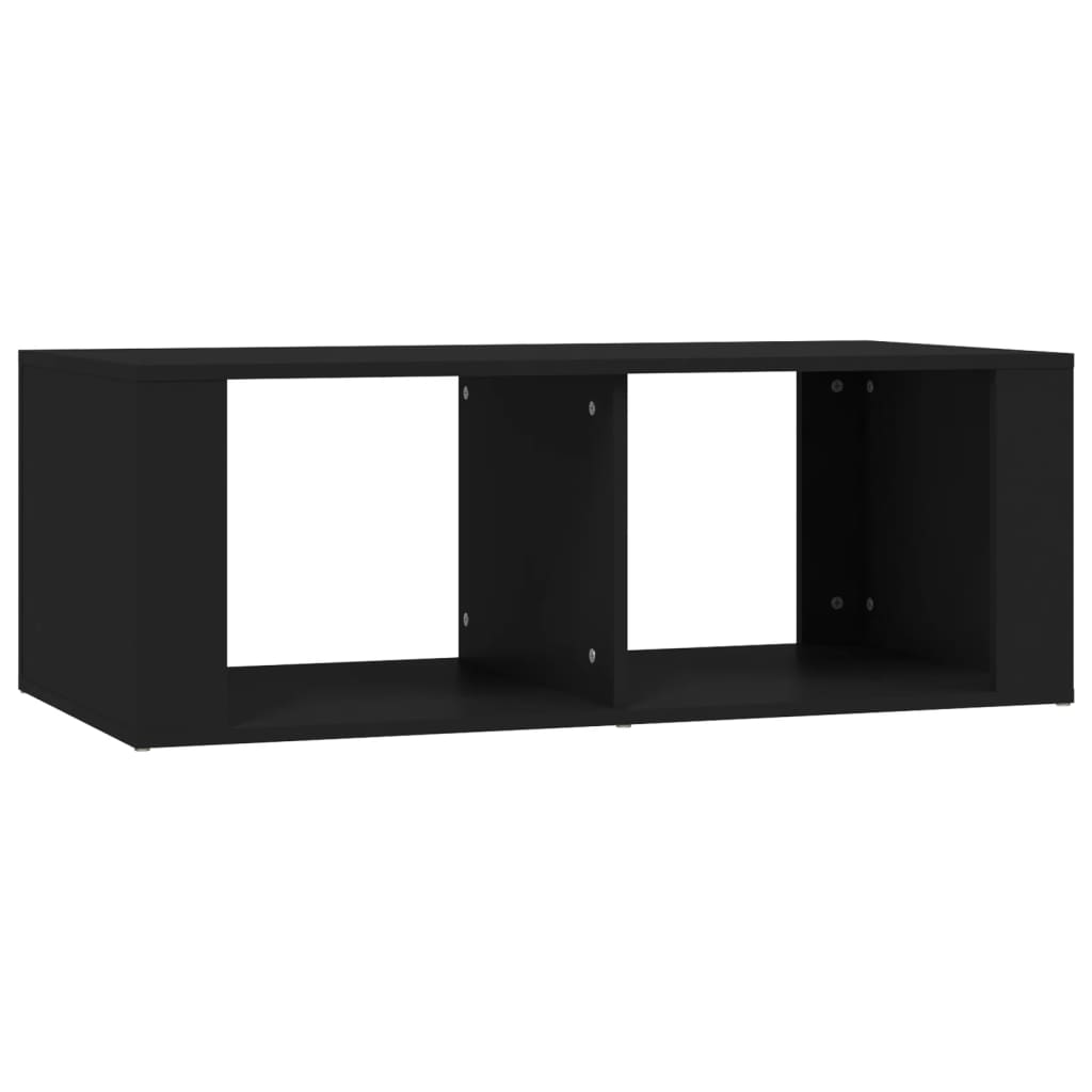 Salontafel 100x50x36 cm bewerkt hout zwart is nu te koop bij PeponiXL, paradijselijk wonen!